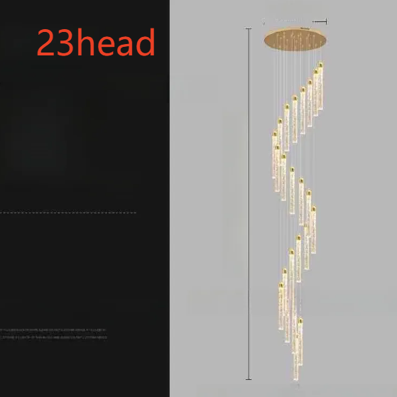 Modern Crystal Chandelier with Stepless Dimming