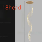 Modern Crystal Chandelier with Stepless Dimming