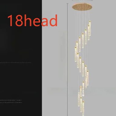 Modern Crystal Chandelier with Stepless Dimming