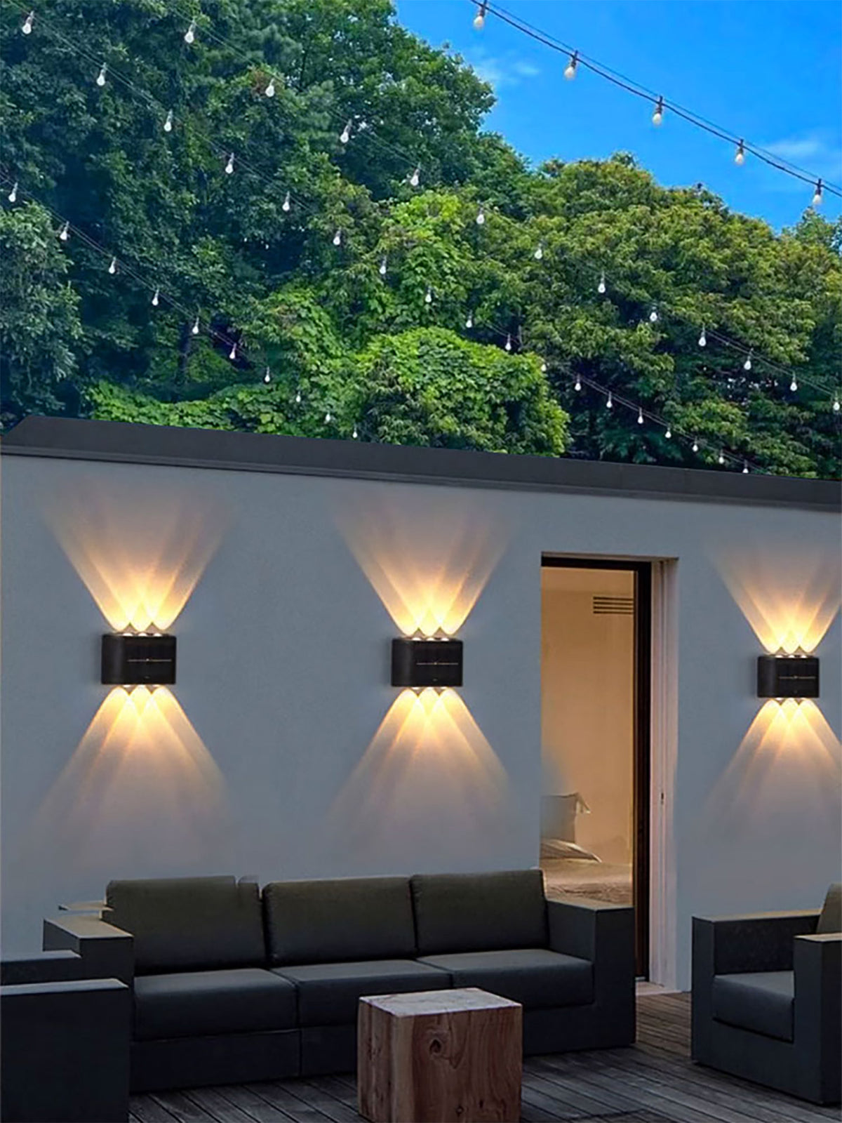 Solar Powered Outdoor Wall Light | Waterproof LED Garden Lamp