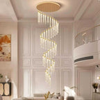 Modern Crystal Chandelier with Stepless Dimming