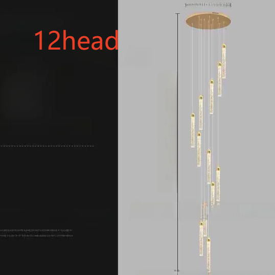 Modern Crystal Chandelier with Stepless Dimming