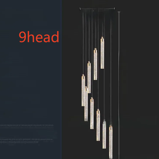 Modern Crystal Chandelier with Stepless Dimming