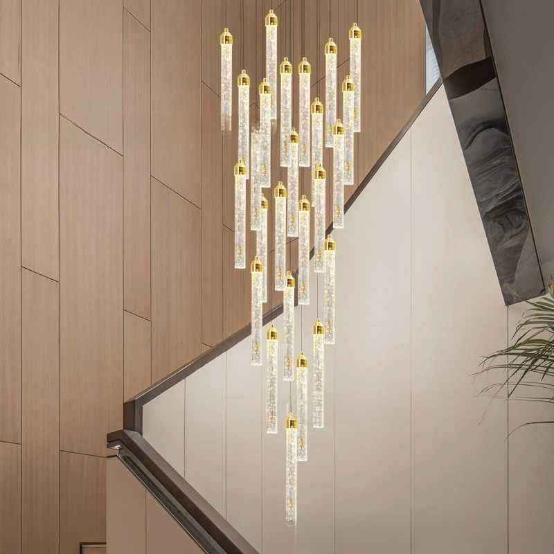 Modern Crystal Chandelier with Stepless Dimming