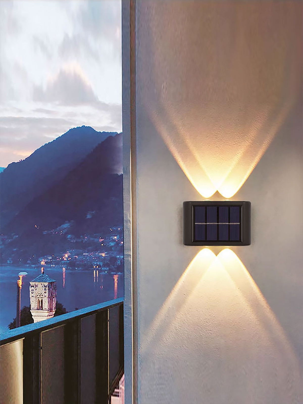Solar Powered Outdoor Wall Light | Waterproof LED Garden Lamp