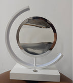 Glass Quicksand Painting Table Lamp