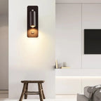 Modern LED wall lamp in black finish