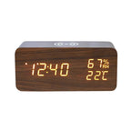 LED electronic clock with alarm, countdown timer and night light functions