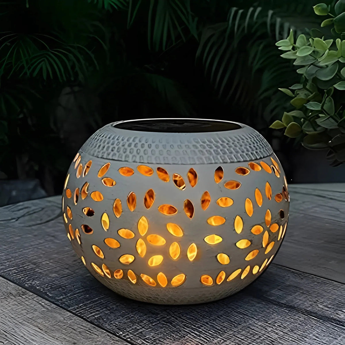 Black solar desk lamp – solar LED outdoor lighting