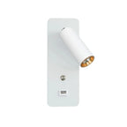 LED bedside wall light with a warm white glow