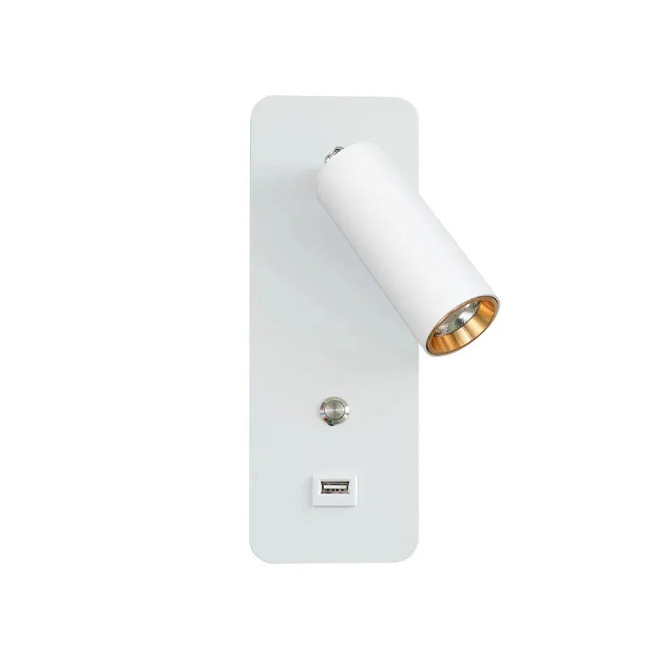 LED bedside wall light with a warm white glow