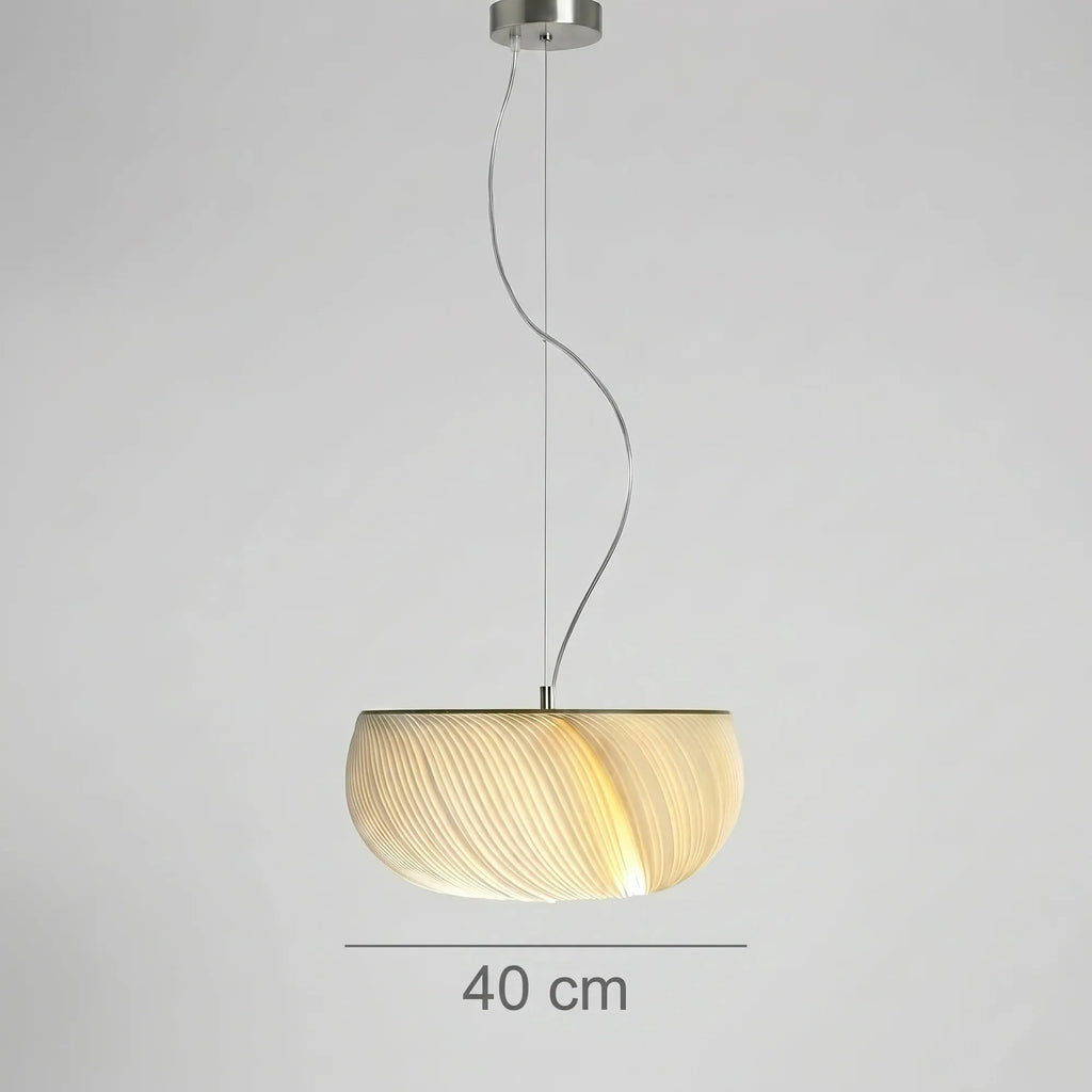 Nordic parchment pendant light dimensions — 40 cm diameter size guide