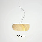 Nordic parchment pendant light dimensions — 50 cm diameter size guide